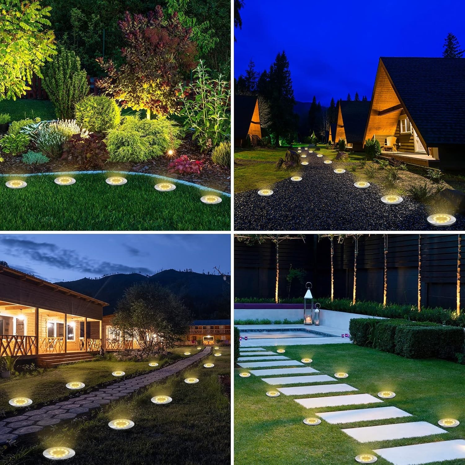 Luces Solares De Tierra 8 piezas